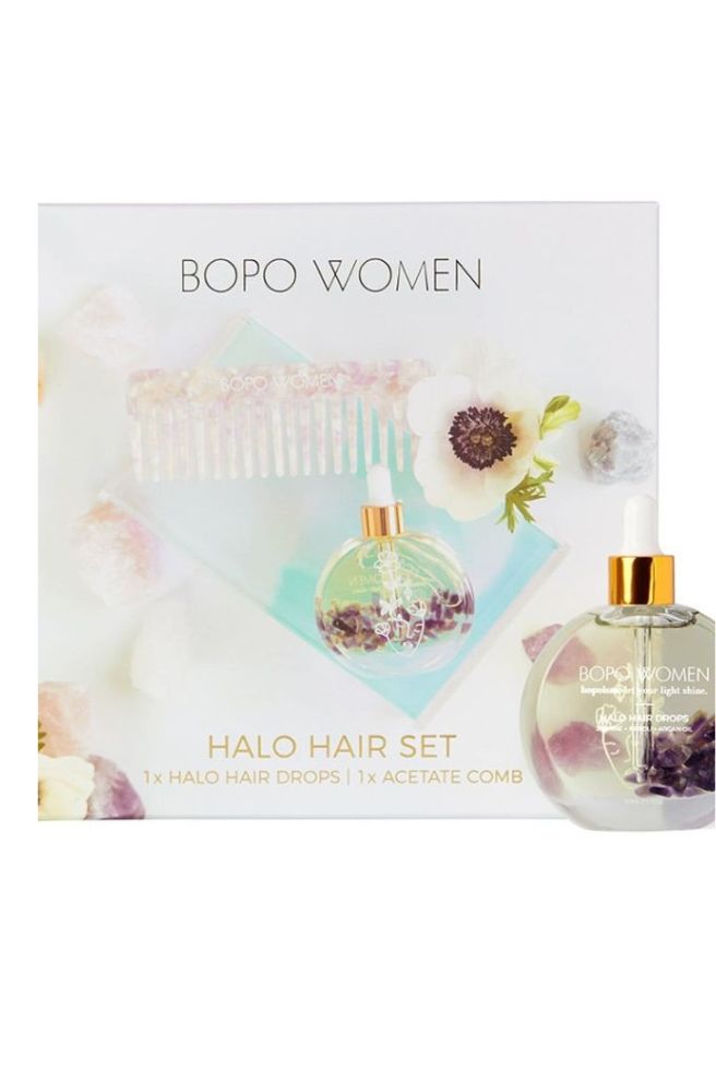 Halo Hair Drops Gift Set, Natural Body Products