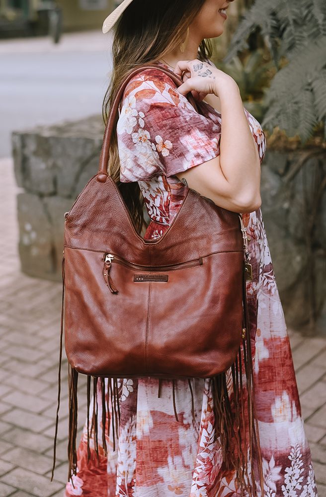 Wilder Tassel Tote Oak