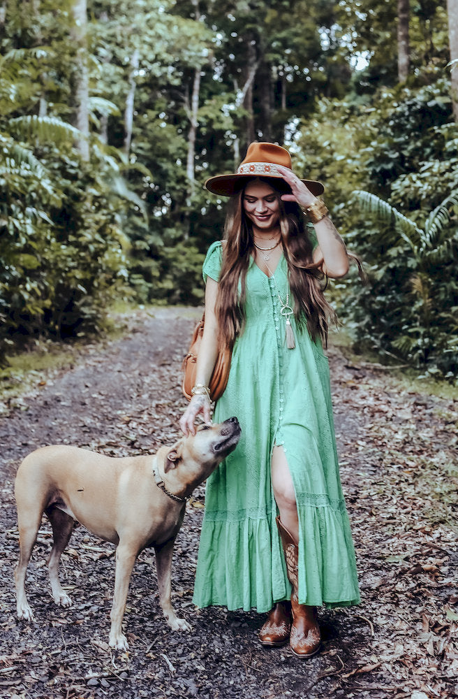 chinese dress ladies Jaase Lost Tribe Carmen Maxi Dress – Boho Floral Maxi main image 1