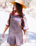 Mocha Short Tide Overalls