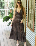 Polkadot Brown Seeker Dress