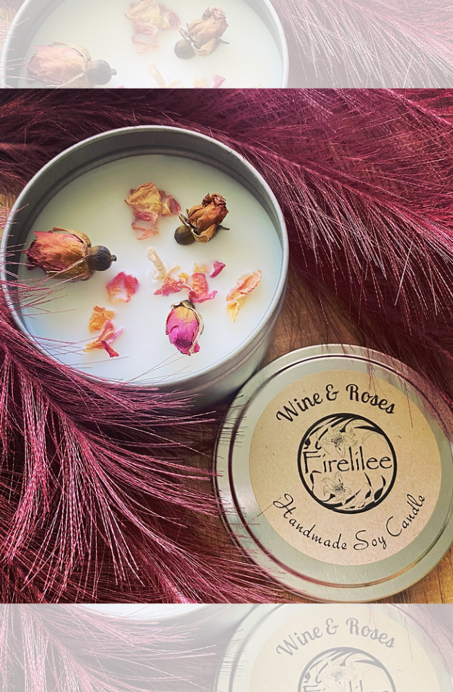 Wine and Roses Candles