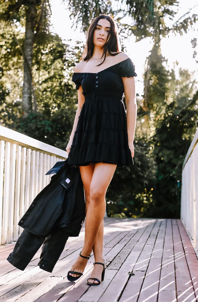 Ebony Maggie Dress, Boho Style Mini