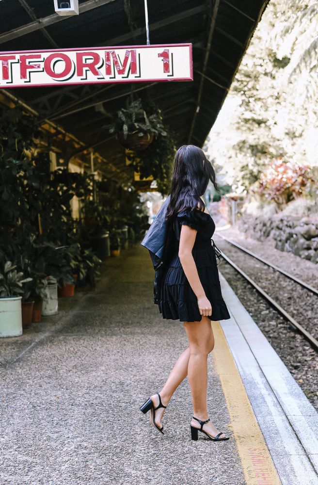 Ebony Maggie Dress, Side View