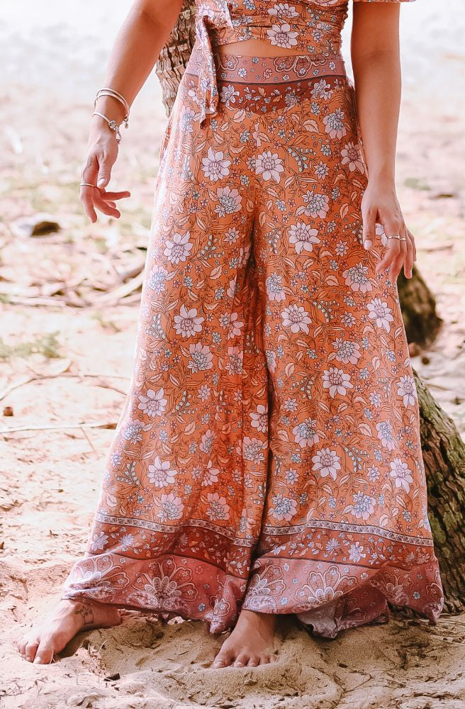 womens boho clothing online full length and midi length pants