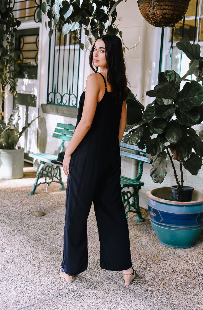 Ebony Transit Overalls, Rear View