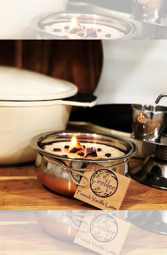 French Vanilla Latte Candle, Hand Poured Soy