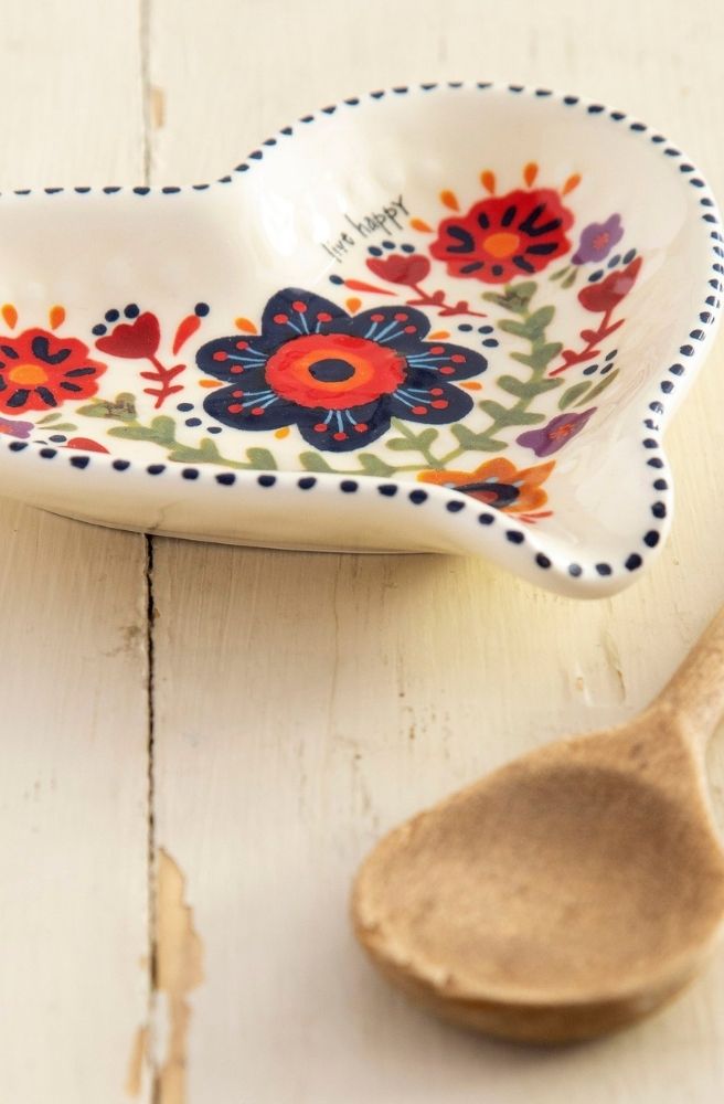 Spoon Rest- Live Happy Heart