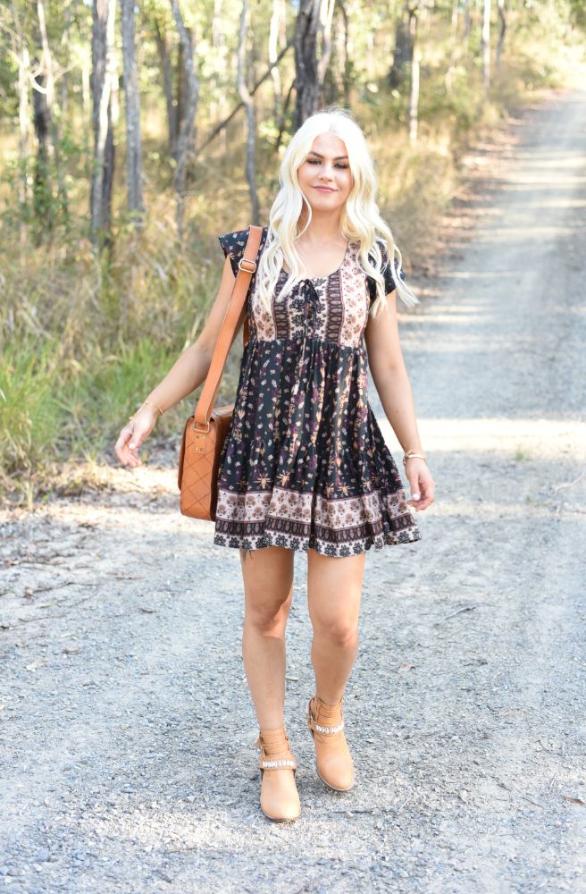 Savannah Baby Doll Mini Dress