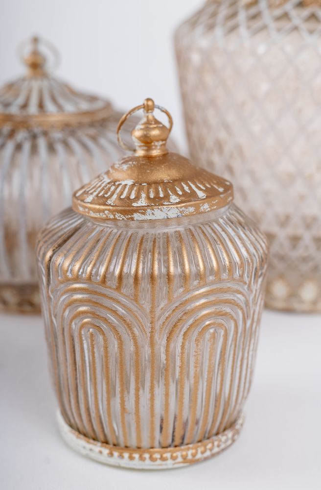 moroccan glass lantern small size boho style