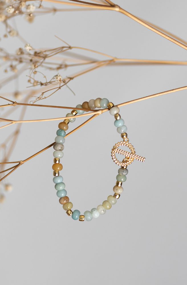 boho jewellery online australia gemstone turquoise amazonite beaded bracelet