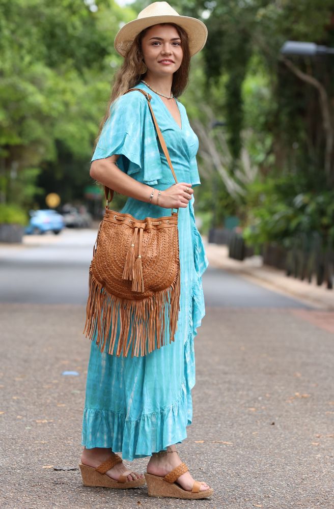 boho leather bags shoulder satchel online