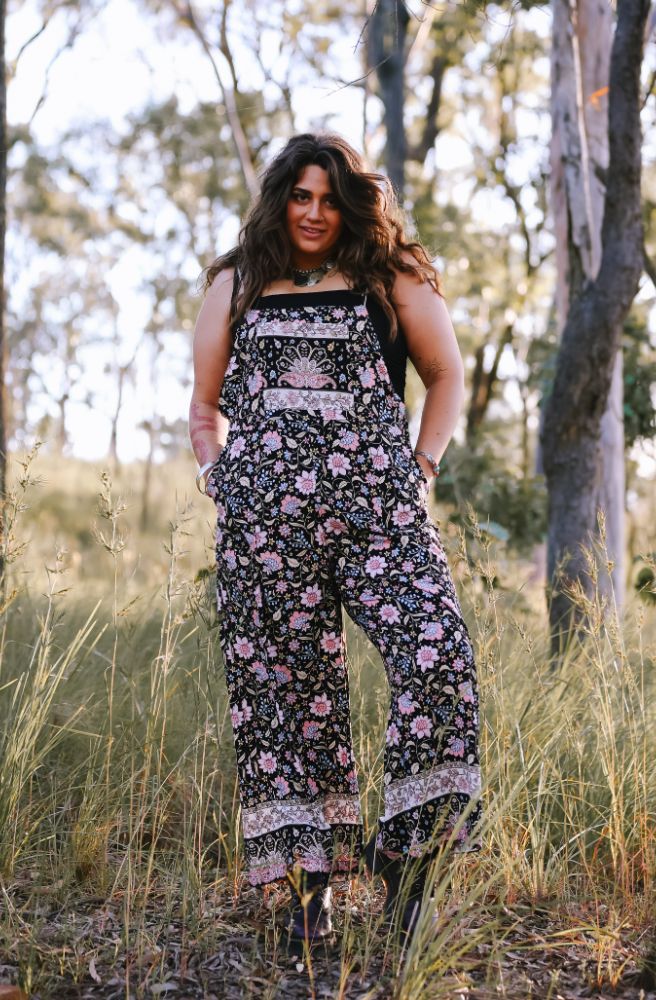 Midnight Essence Transit Overalls, Boho Womens Style