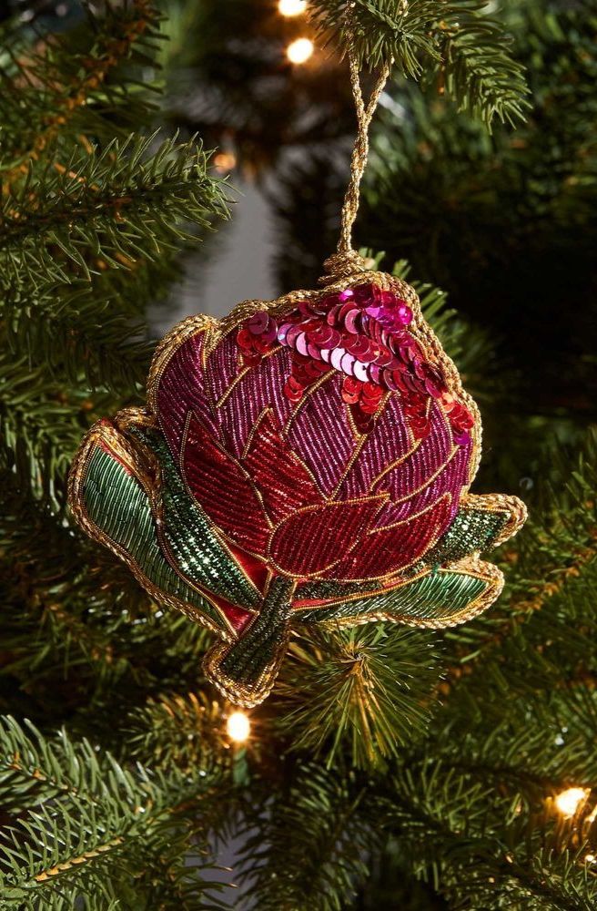 Waratah Xmas Tree Decoration, Hanging Christmas Ornament