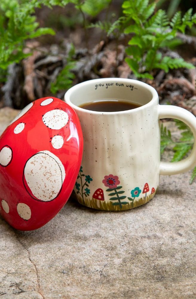 fairyland mushroom mug with lid homeware gift ideas