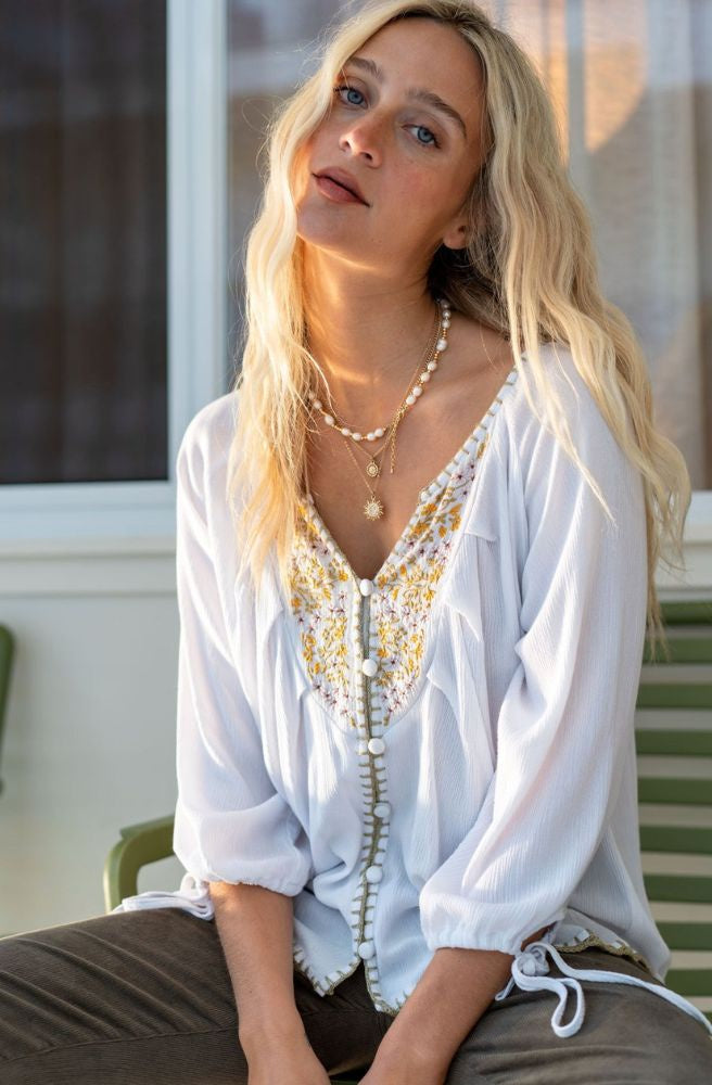 Lexi Embroidered Blouse