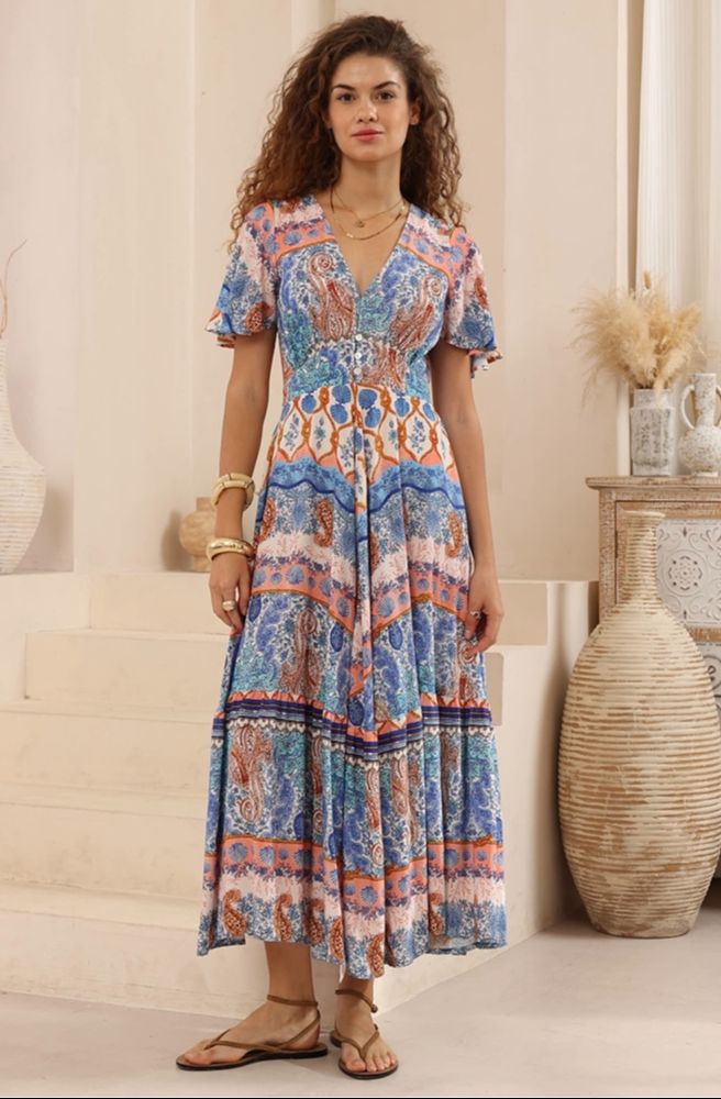 Blue Mirage Maxi Dress