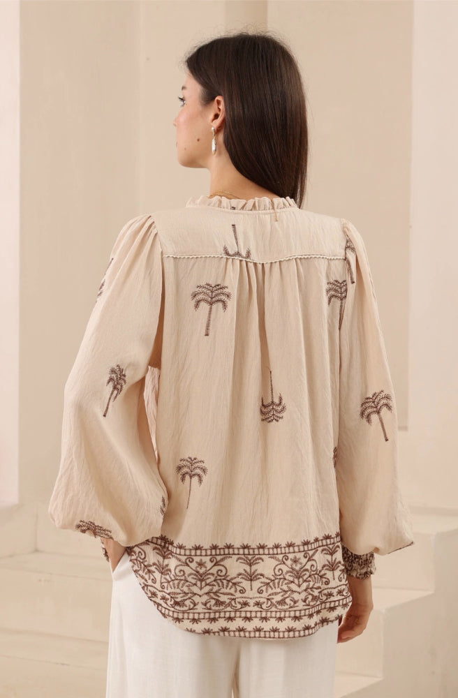 Les Palms Blouse, Rear View