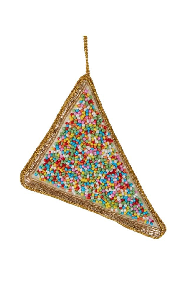 Fairy Bread Xmas Tree Decoration, Iconic Sequin Christmas Ornament