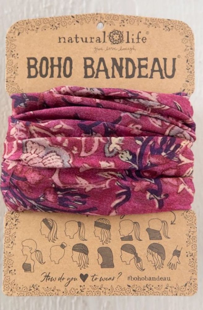 Boho Bandeau Mauve Tossed India