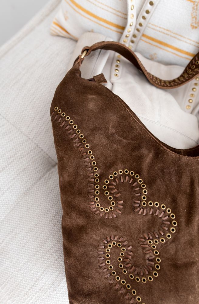 Sunset Tote Latte, Boho Style Handbag