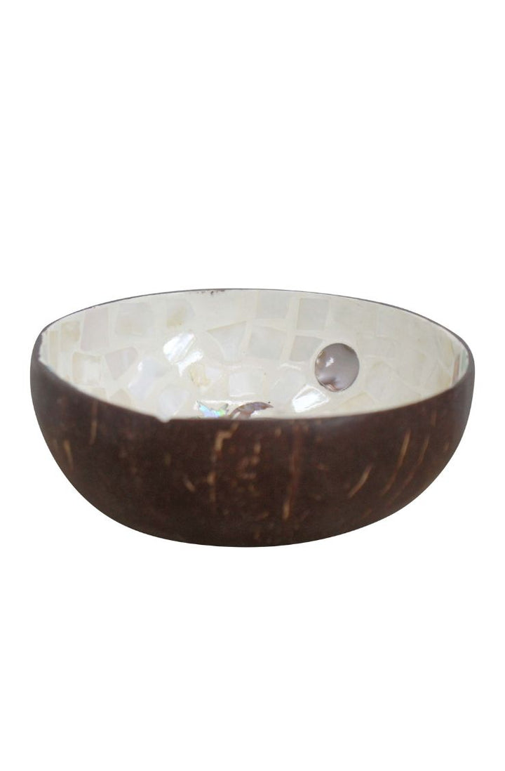 coconut bowl, boho home decor eco friendly
