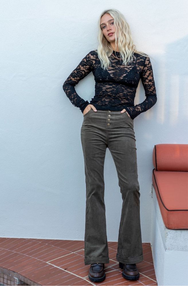 Black Lace Layering Top