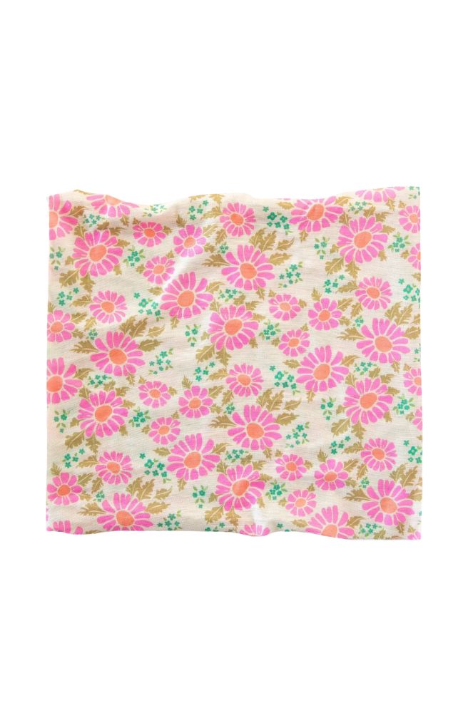 Boho Bandeau Half Ditsy Floral Vintage Cream, Flat Lay
