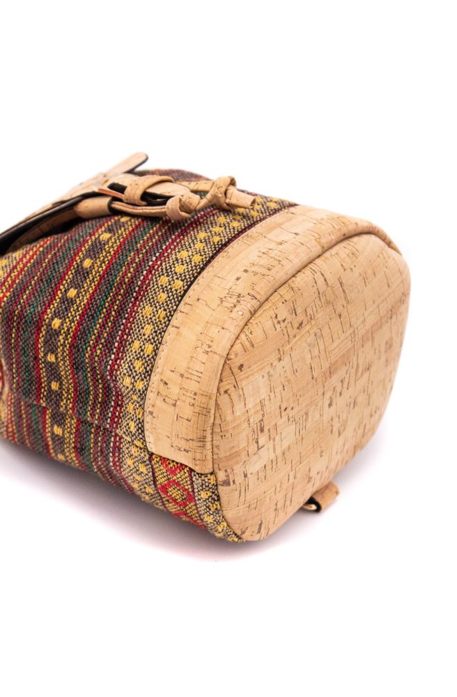 womens boho accessories online cork backpack ethnic fabric