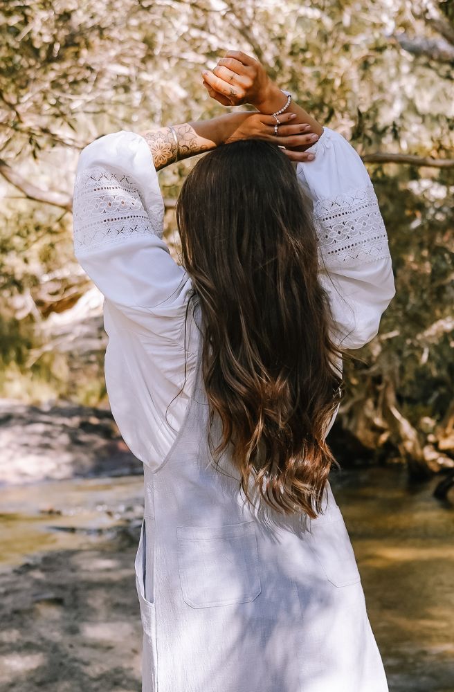 White Terra Bloom Blouse