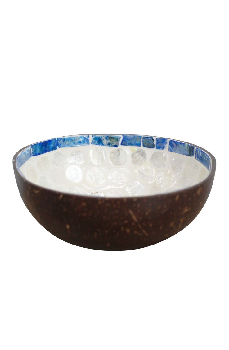 coconut bowl, eco friendly boho home decor