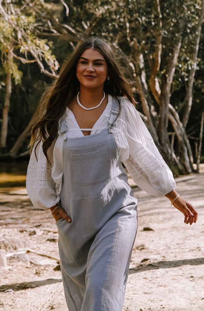 White Terra Bloom Blouse