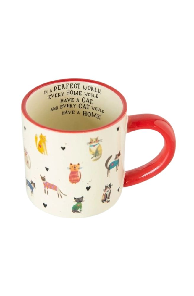 Bungalow Mug Every Cat Has a Home, Novelty Gift Idea