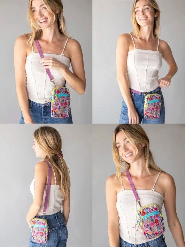 8 in 1 Pocket Crossbody Rainbow Garden