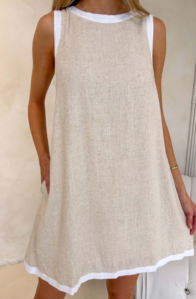 Akira Dress Natural, Relaxed A-line silhouette