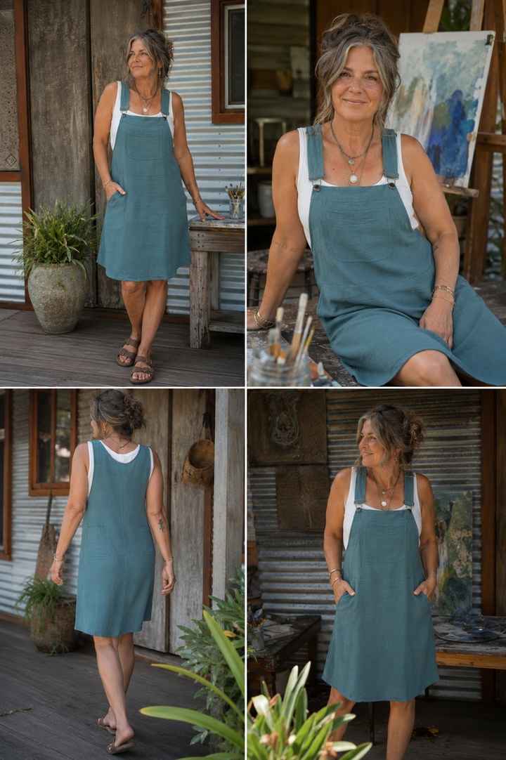 Gypsy Thread Pinafore Mid Short Green
