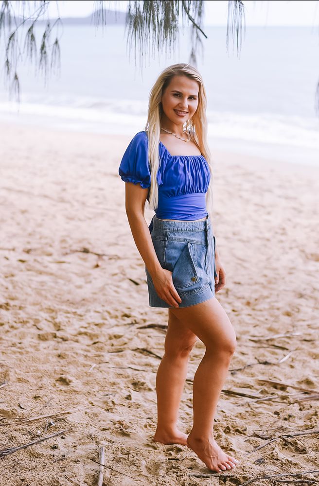 Blue Agave Lauren Top