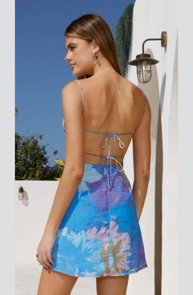 Coral Bay Sweetheart Mini Dress