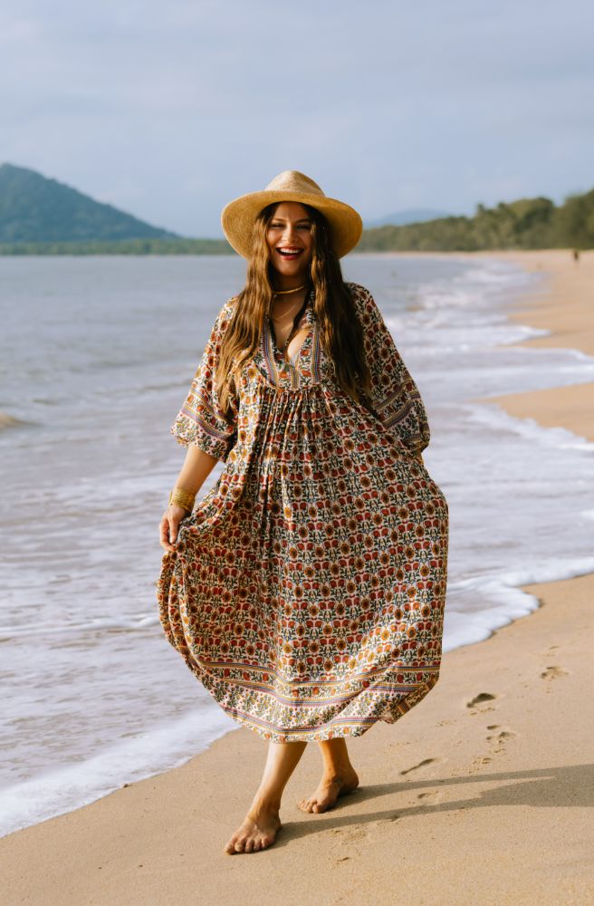 Jaase Harlowe Print Boheme Midi Dress