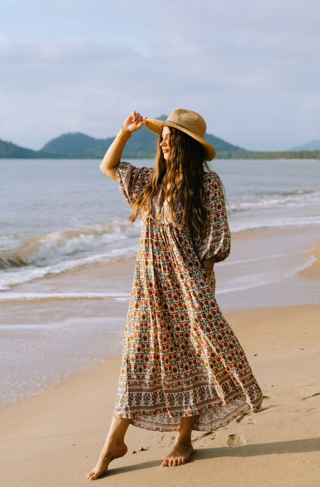 Jaase Harlowe Print Boheme Midi Dress