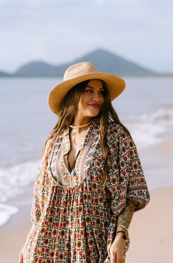 Jaase Harlowe Print Boheme Midi Dress