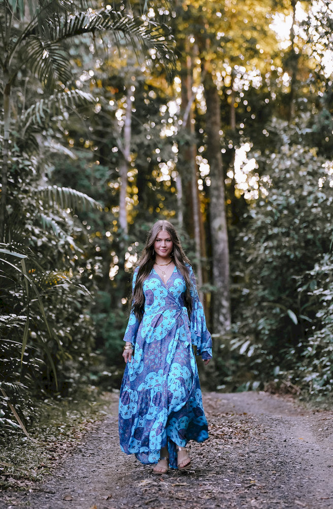 Lulu Print Saradon Maxi Dress