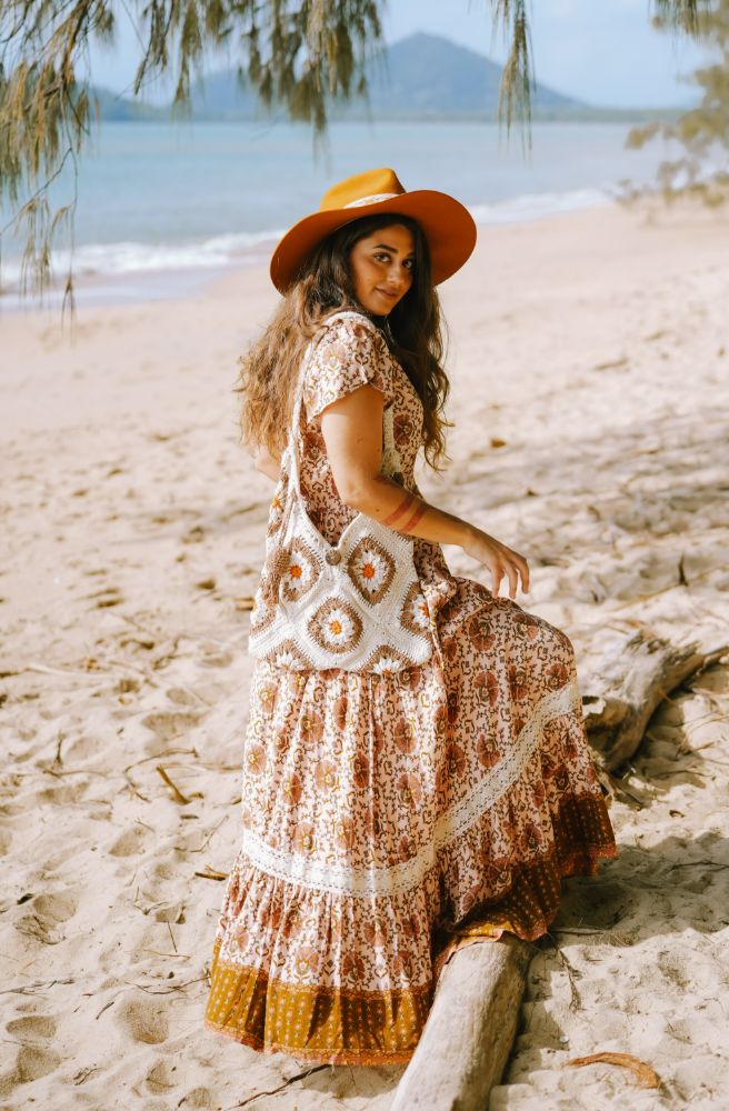 Jaase Wild Gypsy Print Carmen Maxi