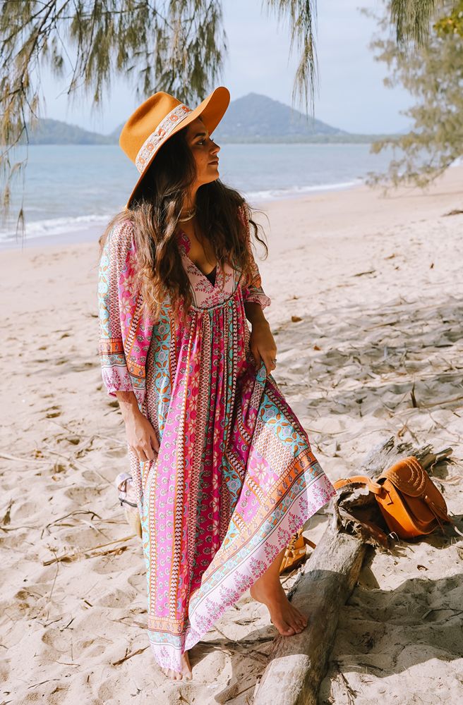 Jaase Cedella Print Boheme Midi Dress