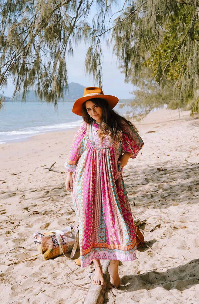 Jaase Cedella Print Boheme Midi Dress