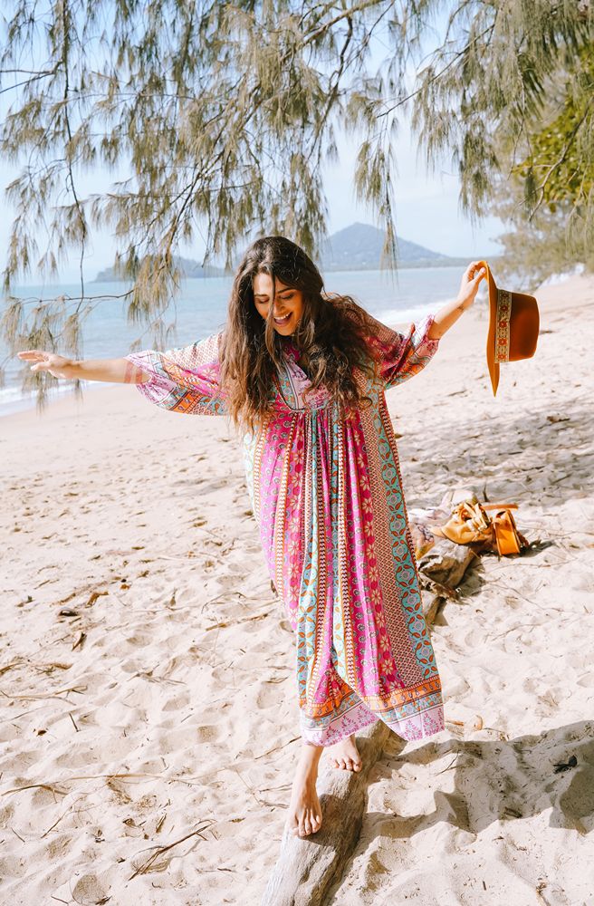 Jaase Cedella Print Boheme Midi Dress