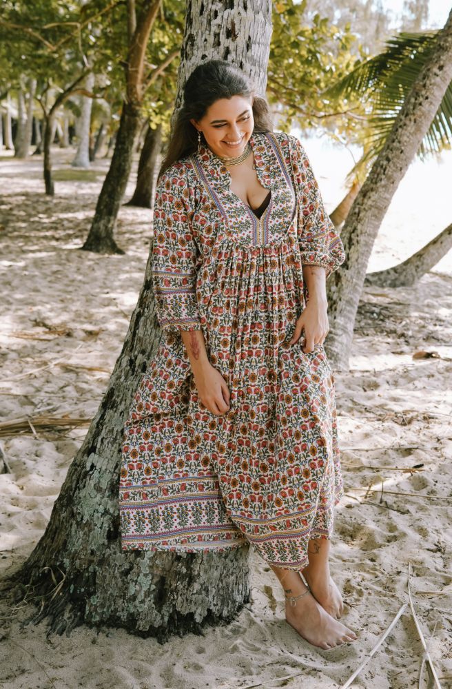 Jaase Harlowe Print Boheme Midi Dress