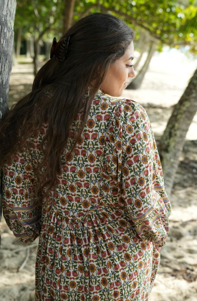 Jaase Harlowe Print Boheme Midi Dress