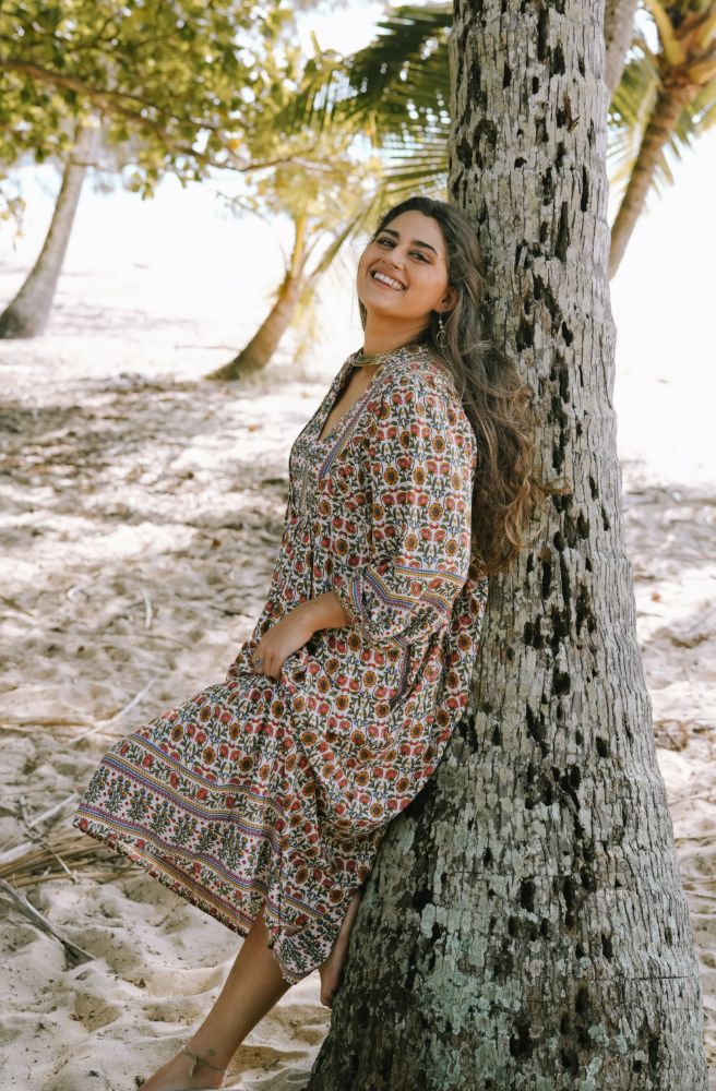 Jaase Harlowe Print Boheme Midi Dress