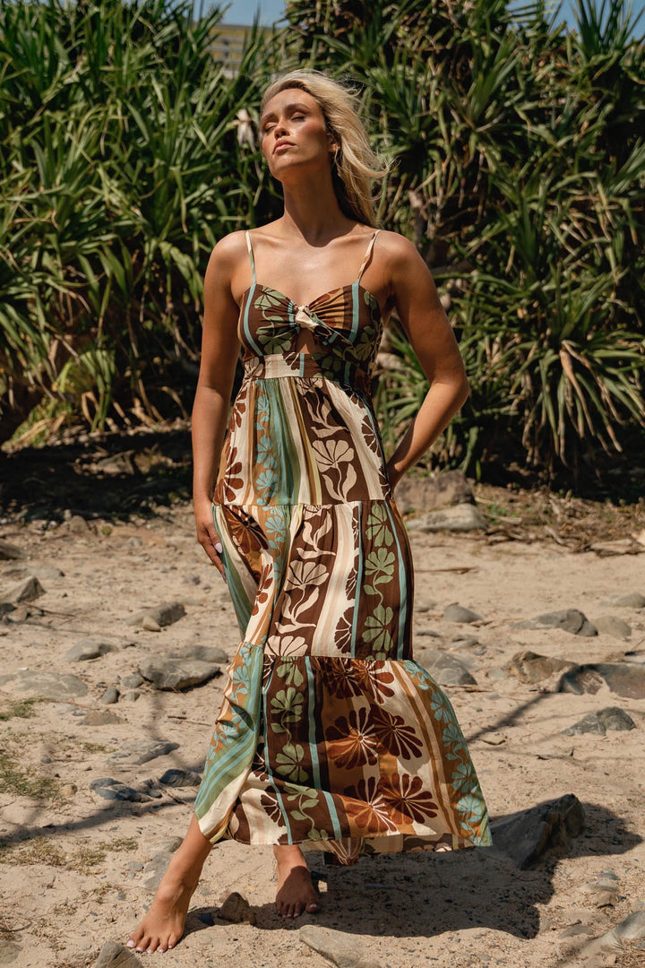 Jaase Cacao Mist Bambi Maxi Dress